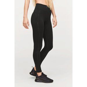 Girlfriend Collective Black Compressive Mid-Rise Leggings sz S